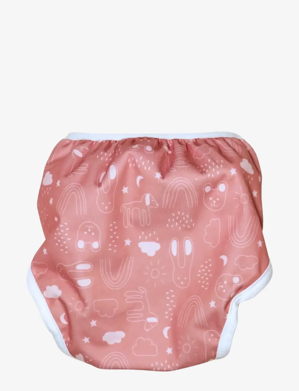 Imse Vimse - Diaper Cover, L 11-16 kg, Rusty Pink Teddy - babyvård - rusty pink teddy - 2