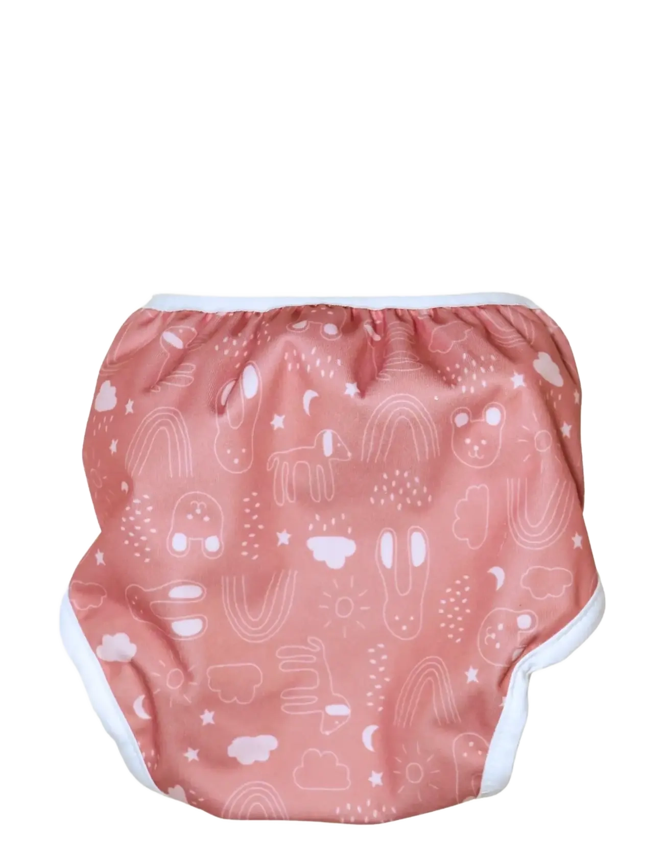 Imse Vimse - Diaper Cover, L 11-16 kg, Rusty Pink Teddy - blöjöverdrag - rusty pink teddy - 2