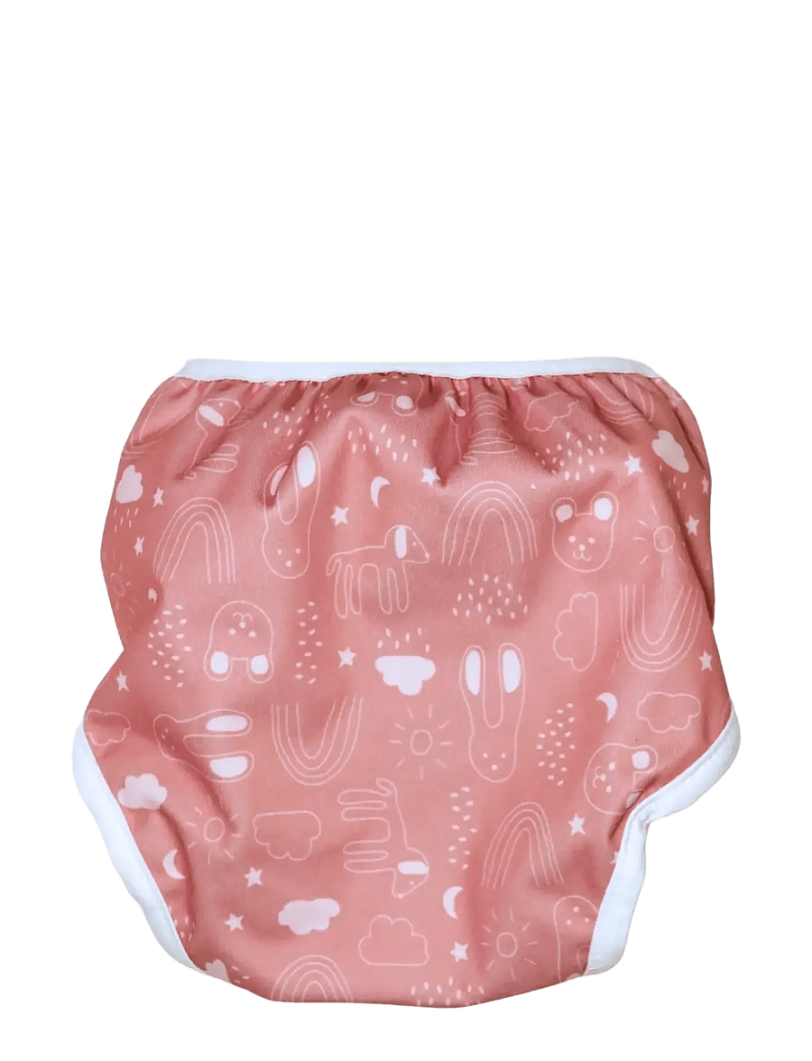Imse Vimse - Diaper Cover, L 11-16 kg, Rusty Pink Teddy - blöjöverdrag - rusty pink teddy - 2