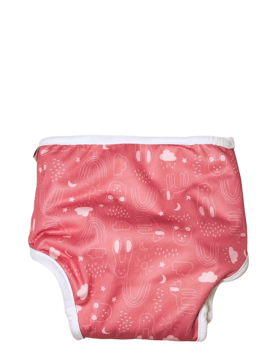 Imse Vimse - All-in-One Diaper, XS 2,5-5 kg, Rusty Pink Teddy - luiers - rusty pink teddy - 2