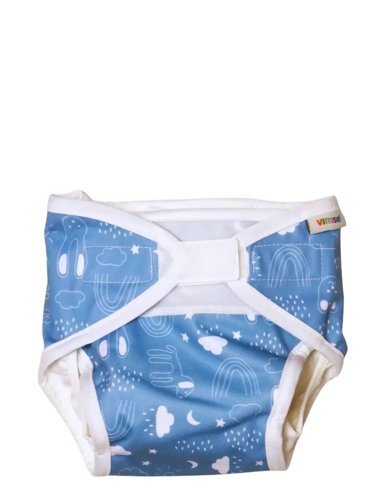 Imse Vimse All-In-One Diaper, Xs 2,5-5 Kg, Blue Teddy, XS 2.5-5KG, Blue, Pleje Og Hygiejne > Babypleje Accessories, Børn