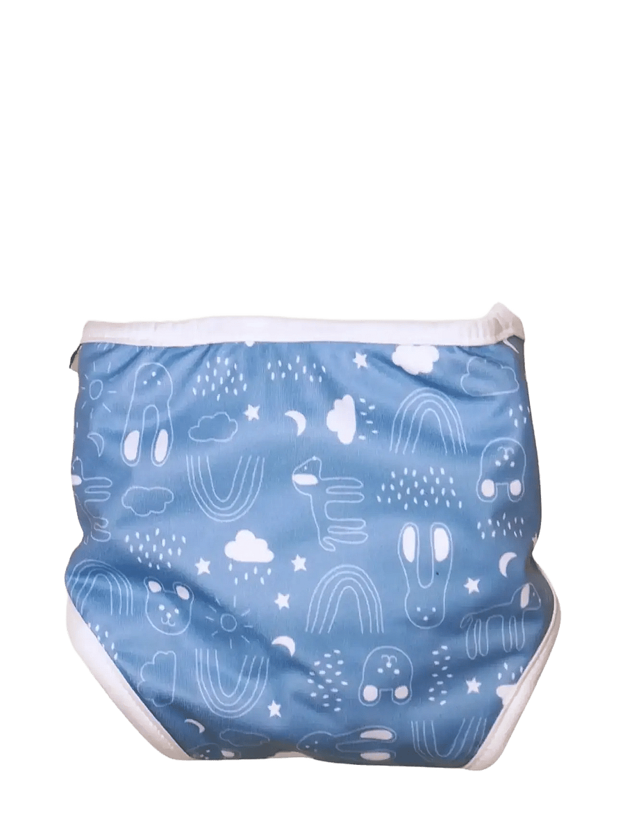 Imse Vimse - All-in-One Diaper, XS 2,5-5 kg, Blue Teddy - pieluchy - blue teddy - 2