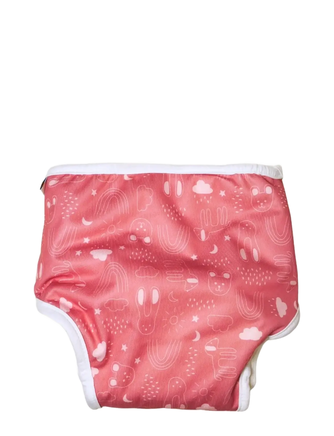 Imse Vimse - All-in-One Diaper, S 4-8 kg, Rusty Pink Teddy - bleer - rusty pink teddy - 2