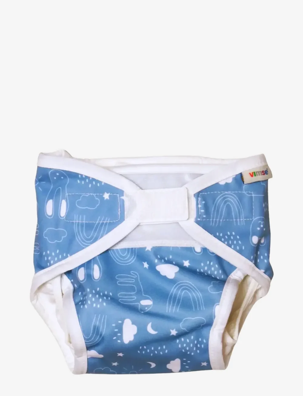 Imse Vimse - All-in-One Diaper, S 4-8 kg, Blue Teddy - babyvård - blue teddy - 0