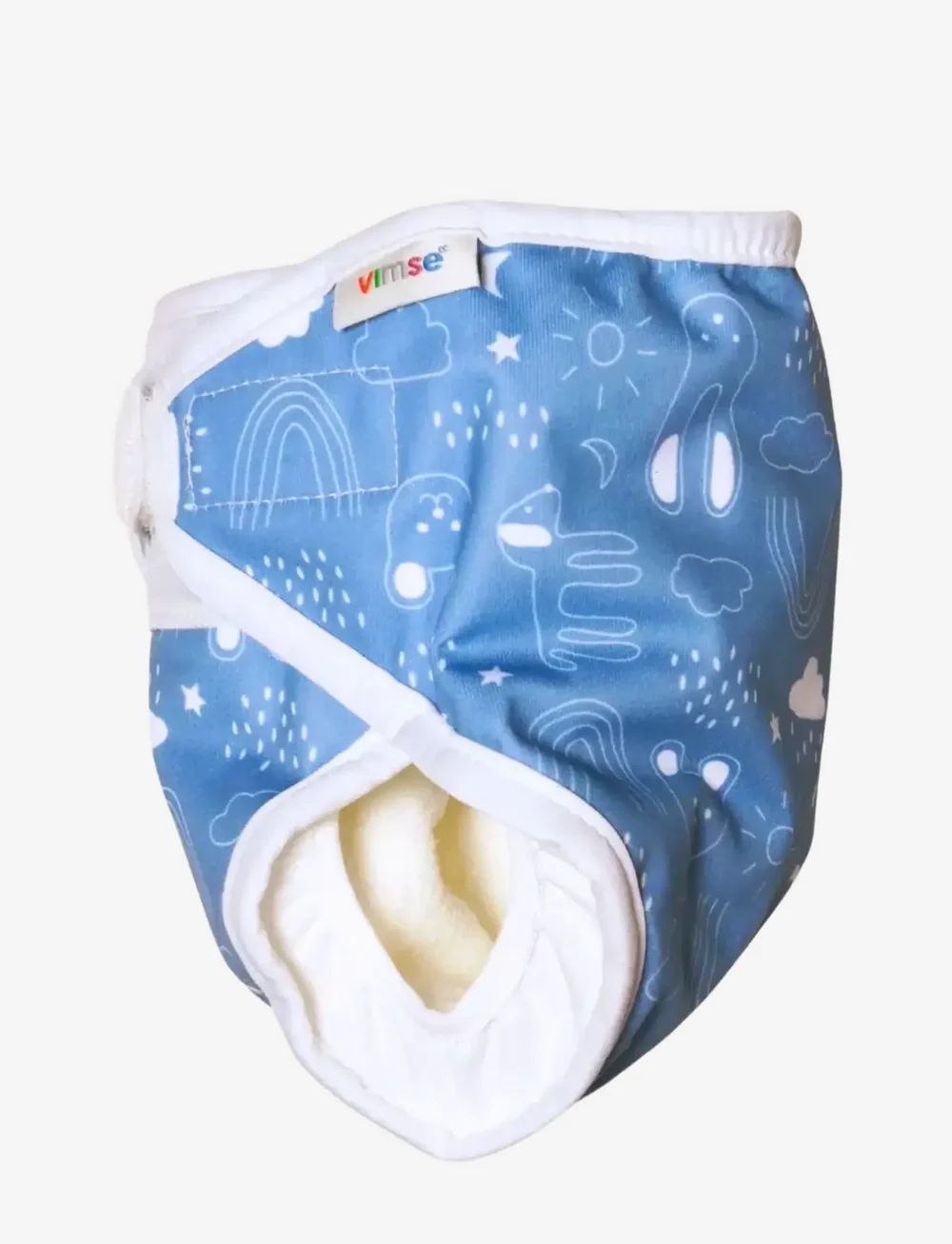 Imse Vimse - All-in-One Diaper, S 4-8 kg, Blue Teddy - babyvård - blue teddy - 1