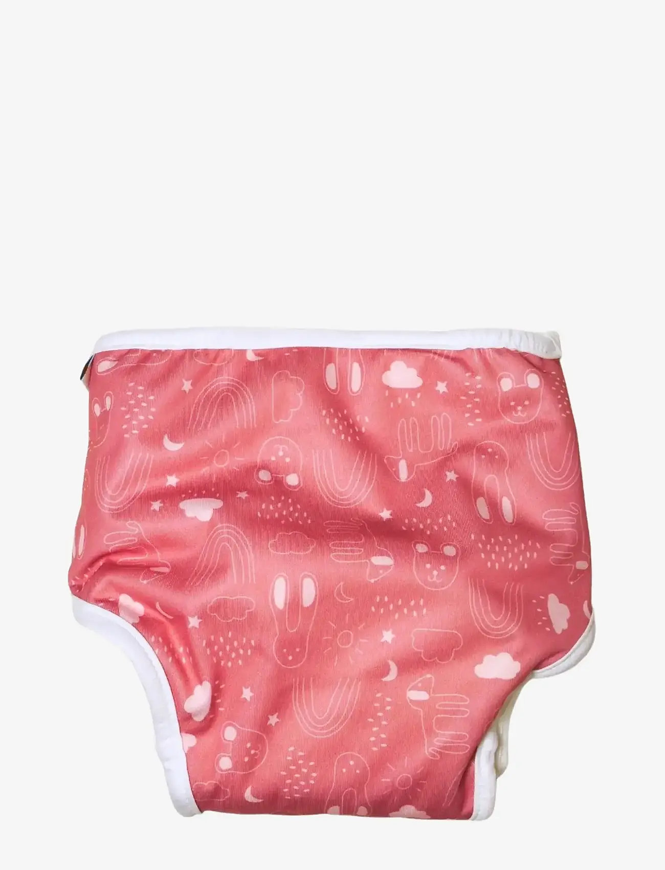 Imse Vimse - All-in-One Diaper, M 8-11 kg, Rusty Pink Teddy - couches - rusty pink teddy - 2