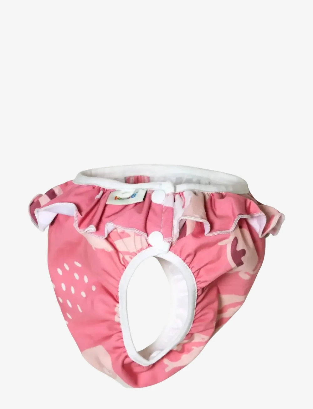 Imse Vimse - Swim Diaper S 6-8kg, Pink whale frill - schwimmwindeln - pink whale frill - 1