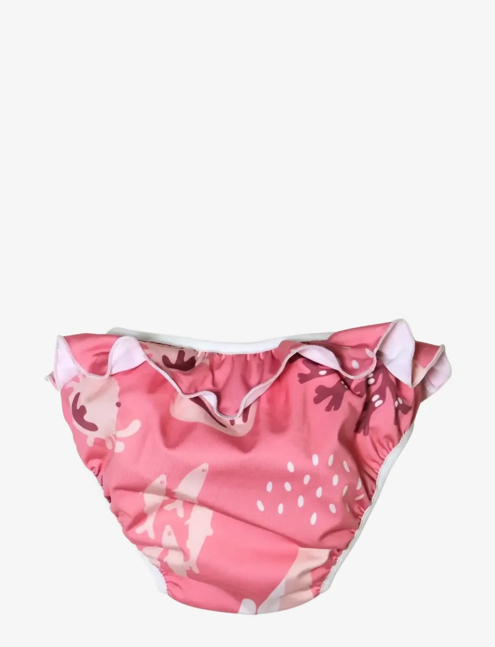 Imse Vimse - Swim Diaper S 6-8kg, Pink whale frill - schwimmwindeln - pink whale frill - 2