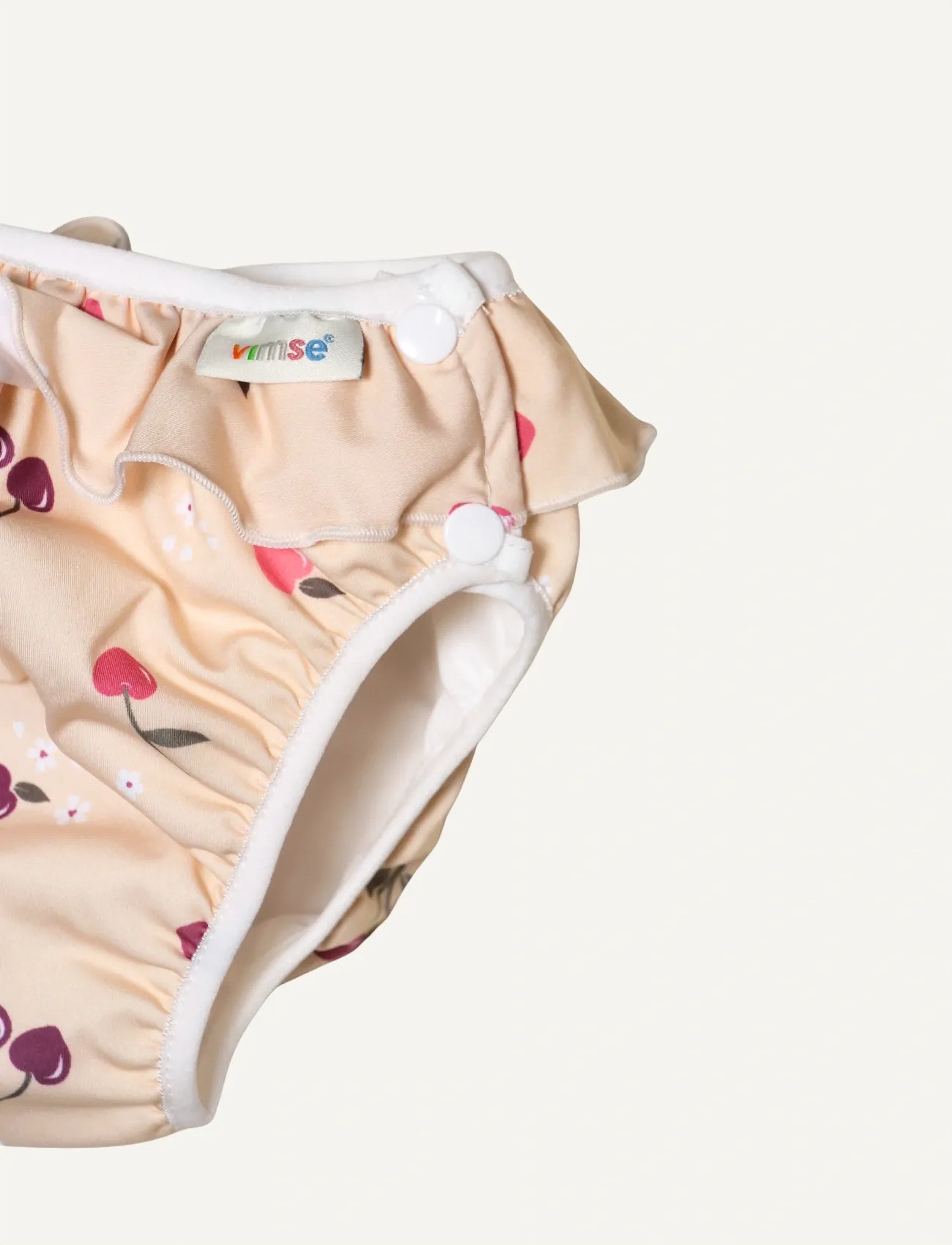 Imse Vimse - Swim Diaper S 6-8 kg, Cherry Frill - swim diapers - cherry frill - 4