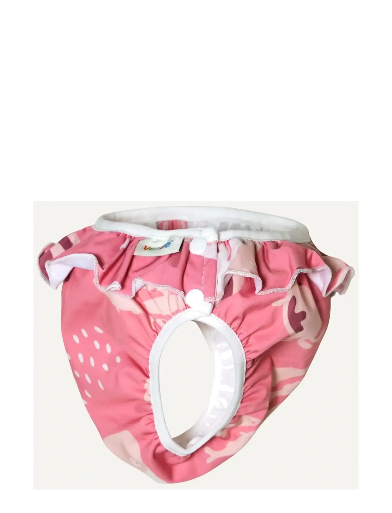 Imse Vimse - Swim Diaper L 9-12kg, Pink Whale Frill - blebadebukser - pink whale frill - 1