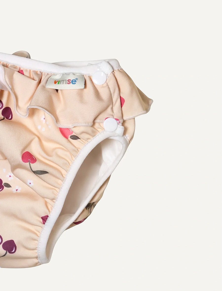 Imse Vimse - Swim Diaper L 9-12kg, Cherry Frill - blebadebukser - cherry frill - 4