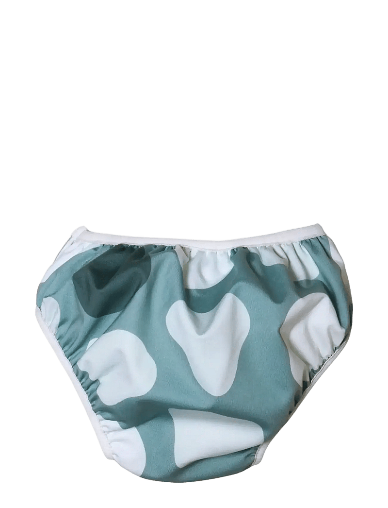 Imse Vimse - Swim Diaper XL 11-14kg, Green shapes - blebadebukser - green shapes - 2