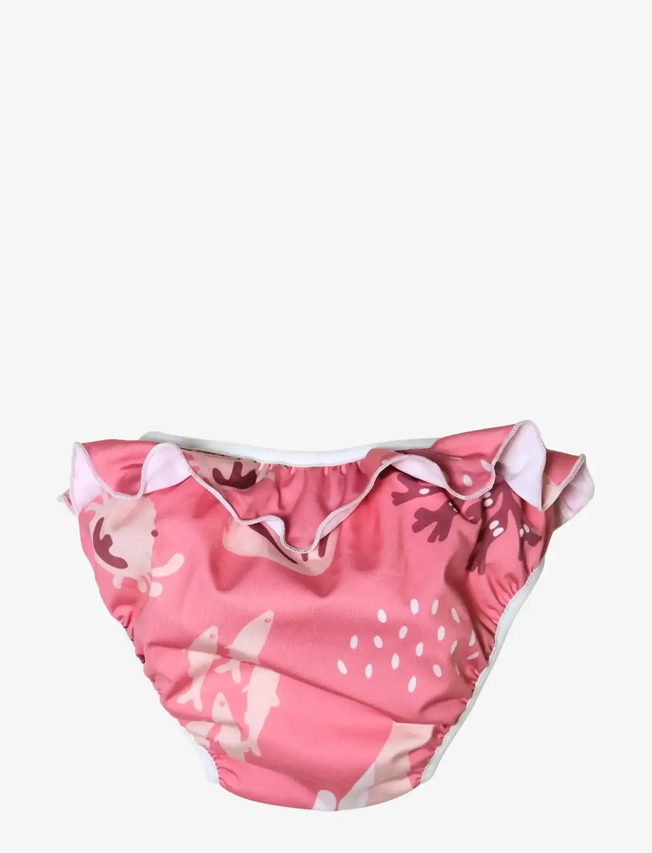 Imse Vimse - Swim Diaper XL 11-14kg, Pink whale frill - ujumismähkmed - pink whale frill - 2