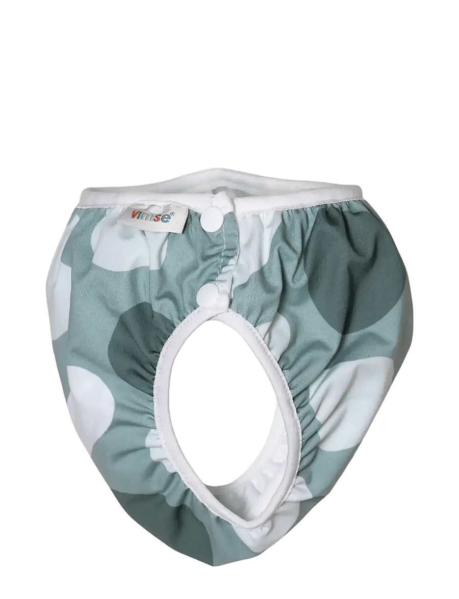 Imse Vimse - Swim Diaper XXL 13-17kg, Green shapes - schwimmwindeln - green shapes - 1