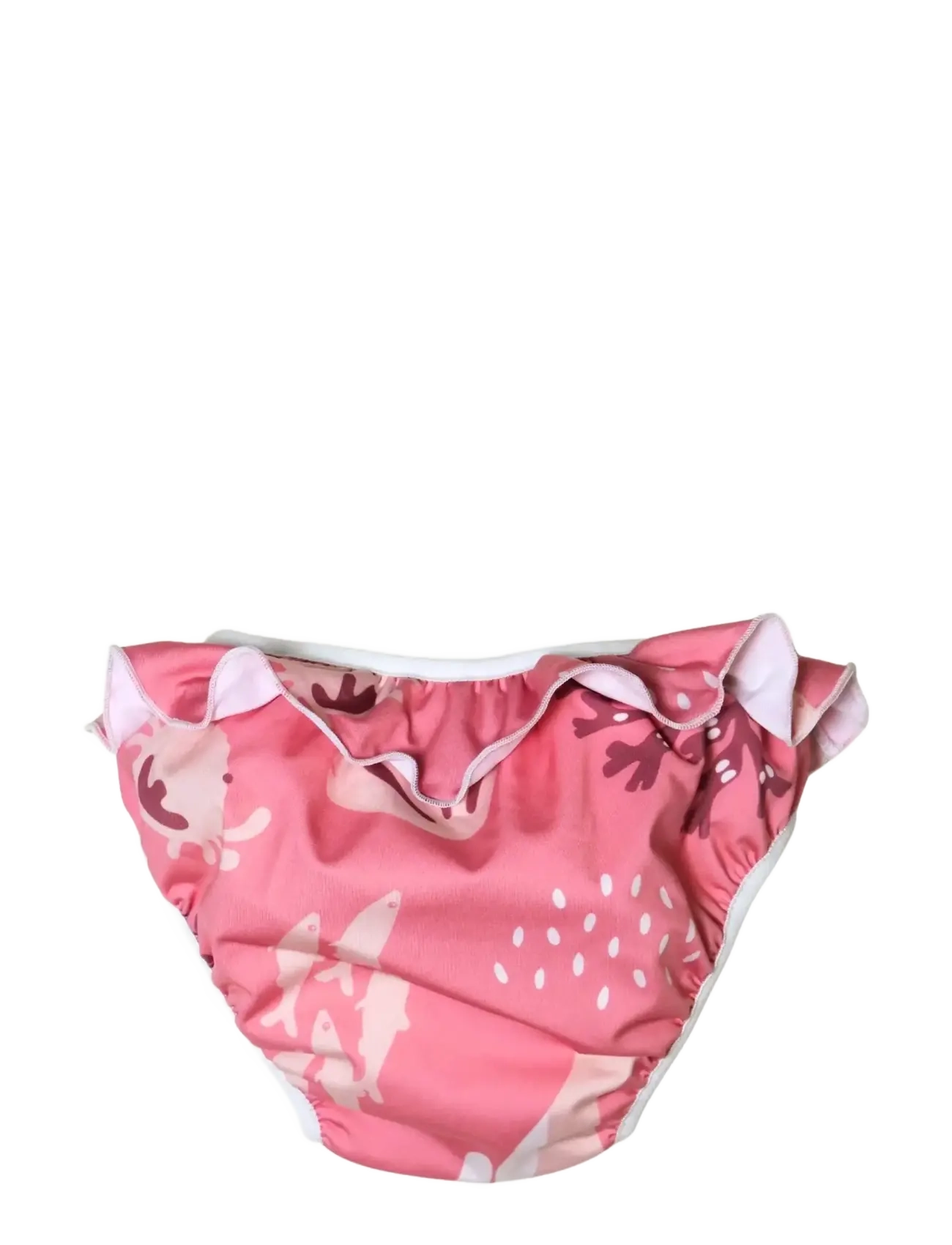 Imse Vimse - Swim Diaper XXL 13-17 kg, Pink whale frill - couches de bain - pink whale frill - 2