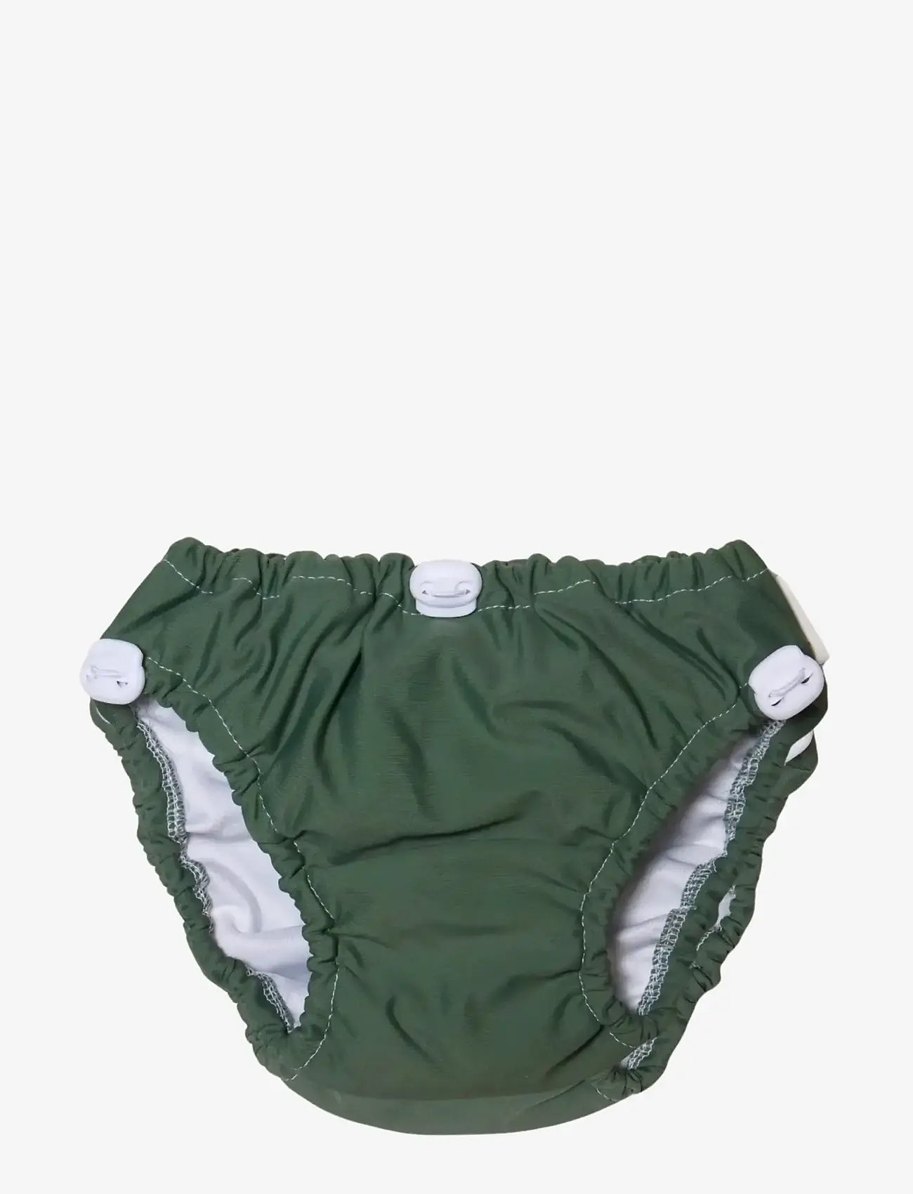 Imse Vimse - Swim Diaper Drawstring S/M 6-10kg, Olive Green - blebadebukser - olive green - 1