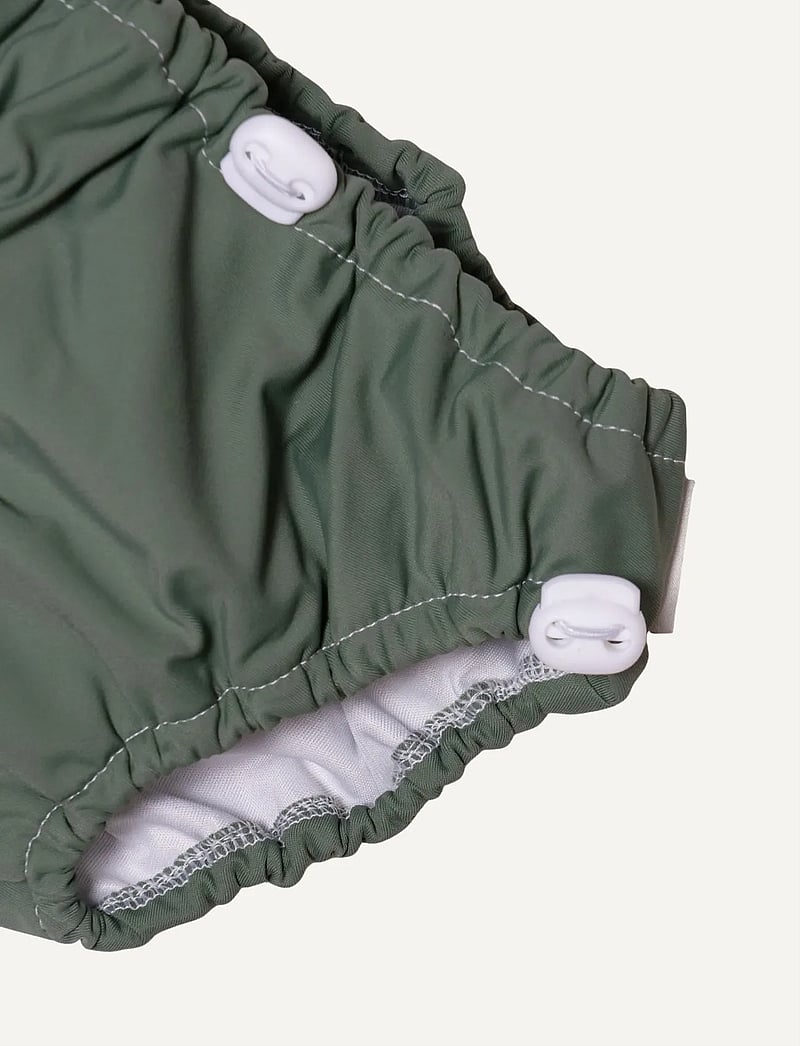 Imse Vimse - Swim Diaper Drawstring S/M 6-10kg, Olive Green - blebadebukser - olive green - 4