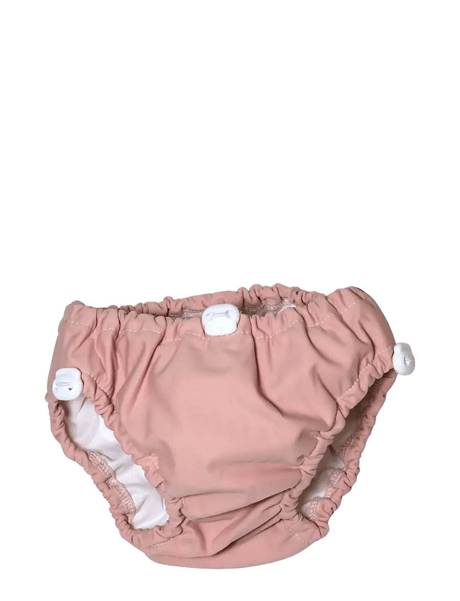 Imse Vimse - Swim Diaper Drawstring S/M 6-10kg, Powder Pink - blebadebukser - powder pink - 1