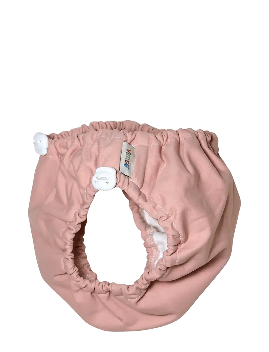 Imse Vimse - Swim Diaper Drawstring S/M 6-10kg, Powder Pink - blebadebukser - powder pink - 2