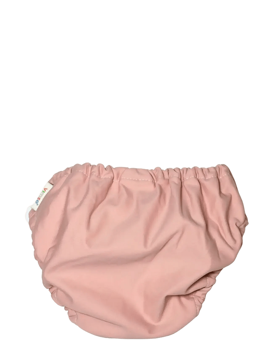 Imse Vimse - Swim Diaper Drawstring S/M 6-10kg, Powder Pink - blebadebukser - powder pink - 3