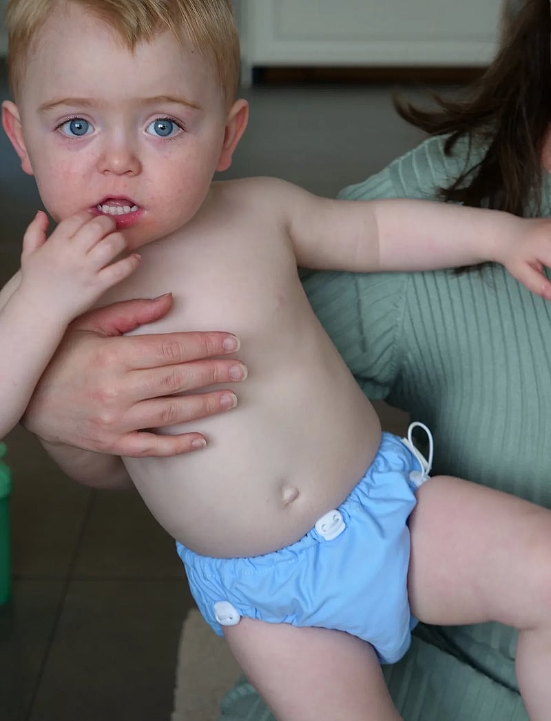 Imse Vimse - Swim Diaper Drawstring S/M 6-10kg, Light Blue - swim diapers - light blue - 0