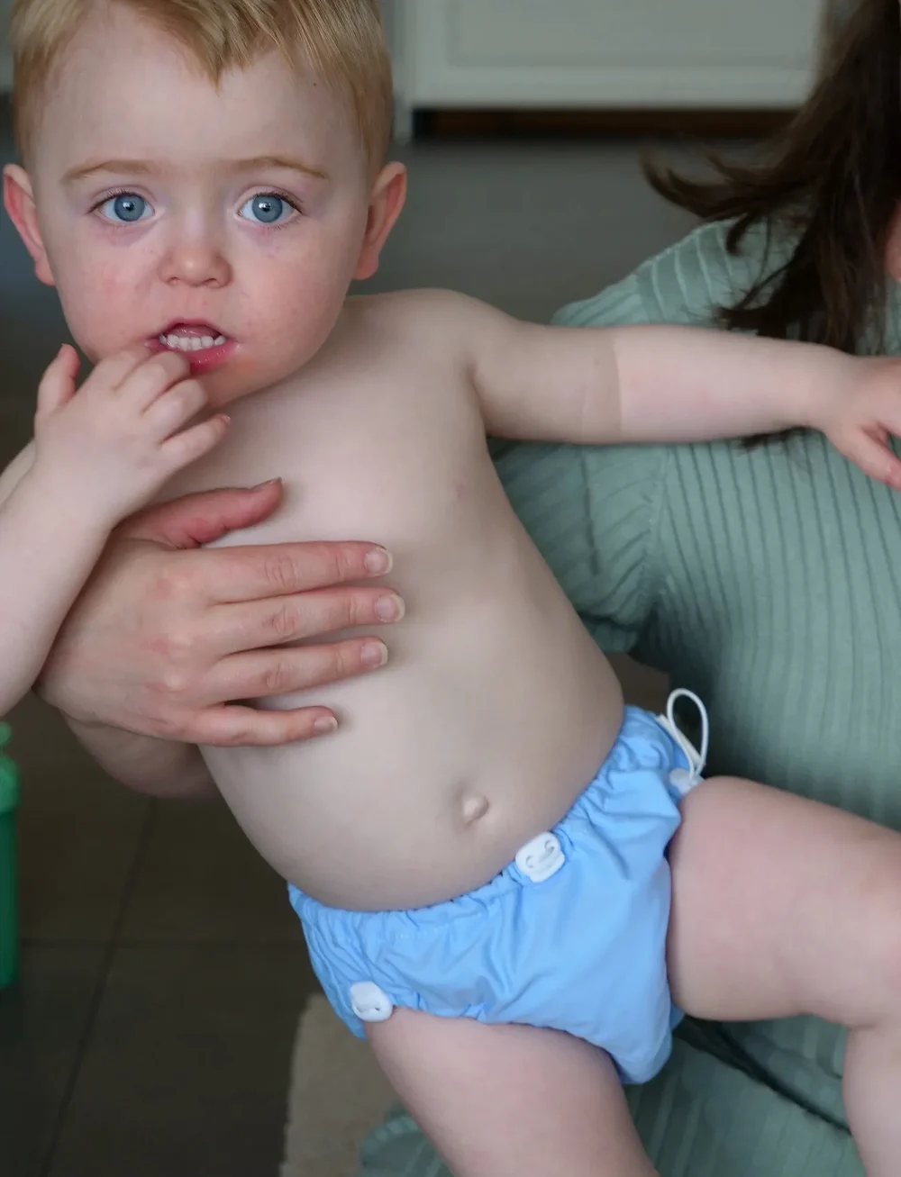 Imse Vimse - Swim Diaper Drawstring L/XL 9-14kg, Light Blue - schwimmwindeln - light blue - 0