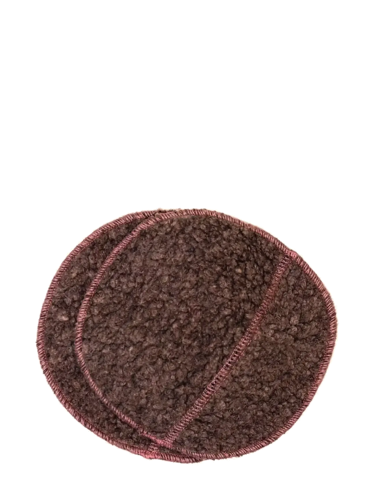 Imse Vimse Breast Warmers Wool Pile, 1 pair - Stillprodukte - BROWN / brown