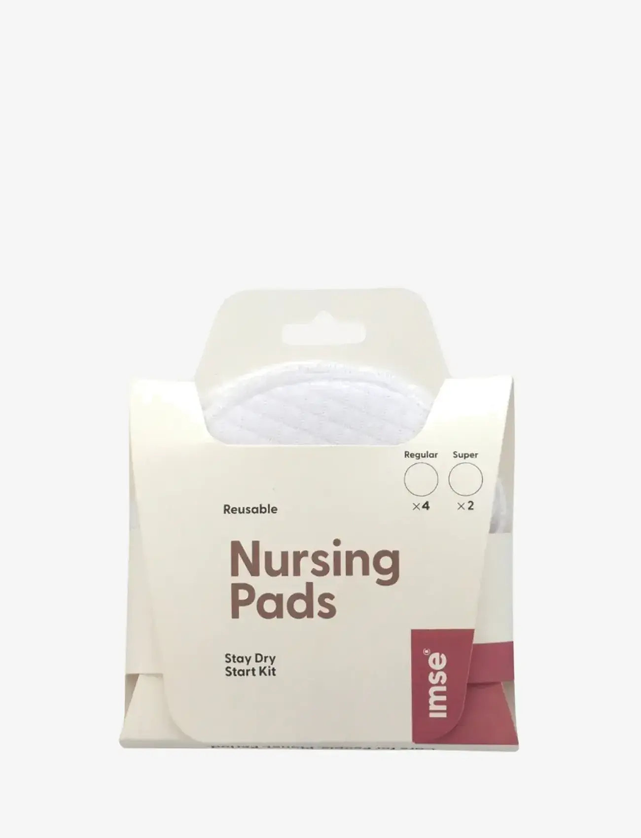 Imse Vimse - Nursing Pads Stay Dry, Regular 2-pairs + Super 1-pair - pientraukiai ir aksesuarai - white - 0