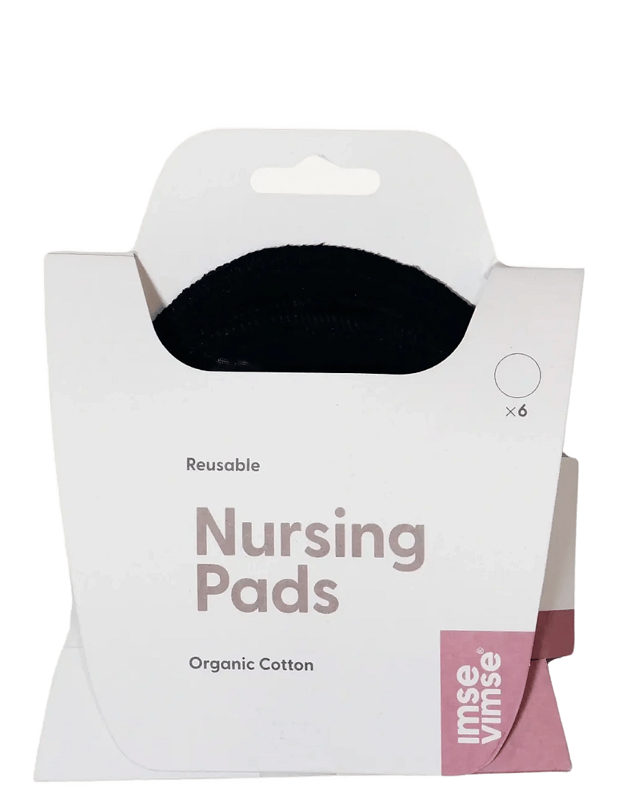 Imse Vimse - Nursing Pads Organic Cotton, Black 3-pairs - milchpumpen & zubehör - black - 1