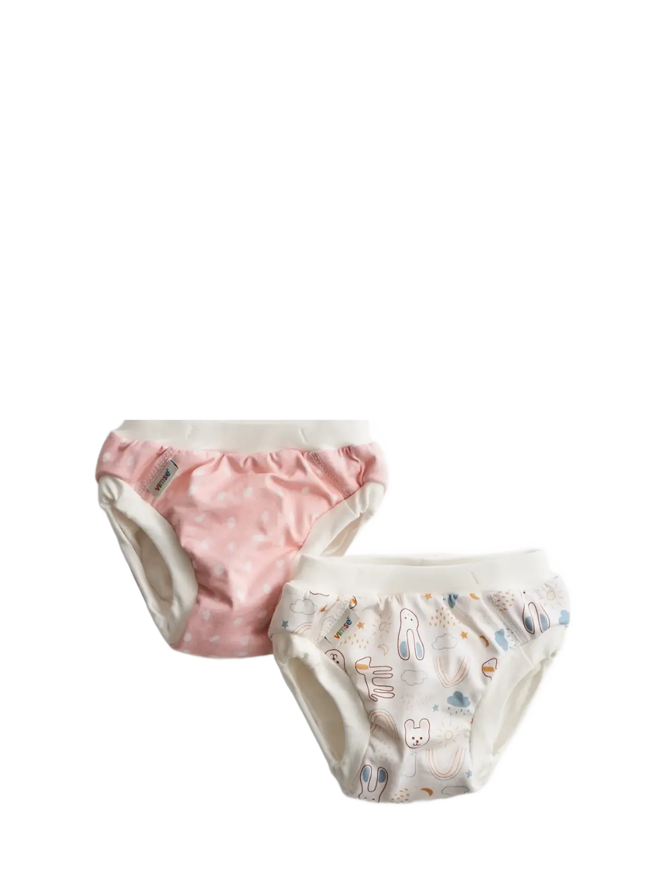 Training Pants XL 11-14 kg, Pink Dots/White Teddy 2-p - PINK DOTS/WHITE TEDDY