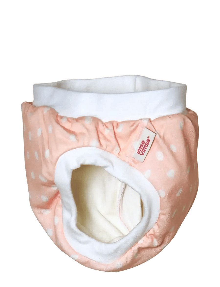 Imse Vimse - Training Pants XXL 13-17 kg, Pink Dots/White Teddy 2-p - underbukser - pink dots/white teddy - 3