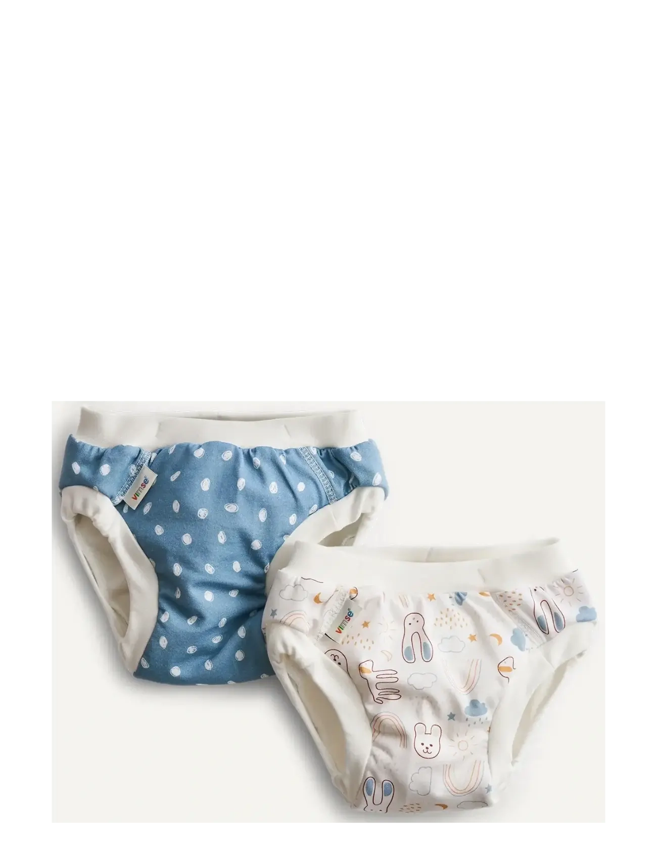 Imse Vimse Training Pants XXL 13-17 kg, Blue Dots/White Teddy 2-p - Slips - BLUE DOTS/WHITE TEDDY / blue