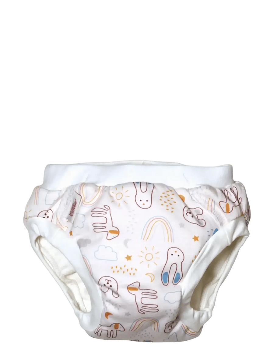 Imse Vimse - Training Pants XXL 13-17 kg, Blue Dots/White Teddy 2-p - unterhosen - blue dots/white teddy - 5