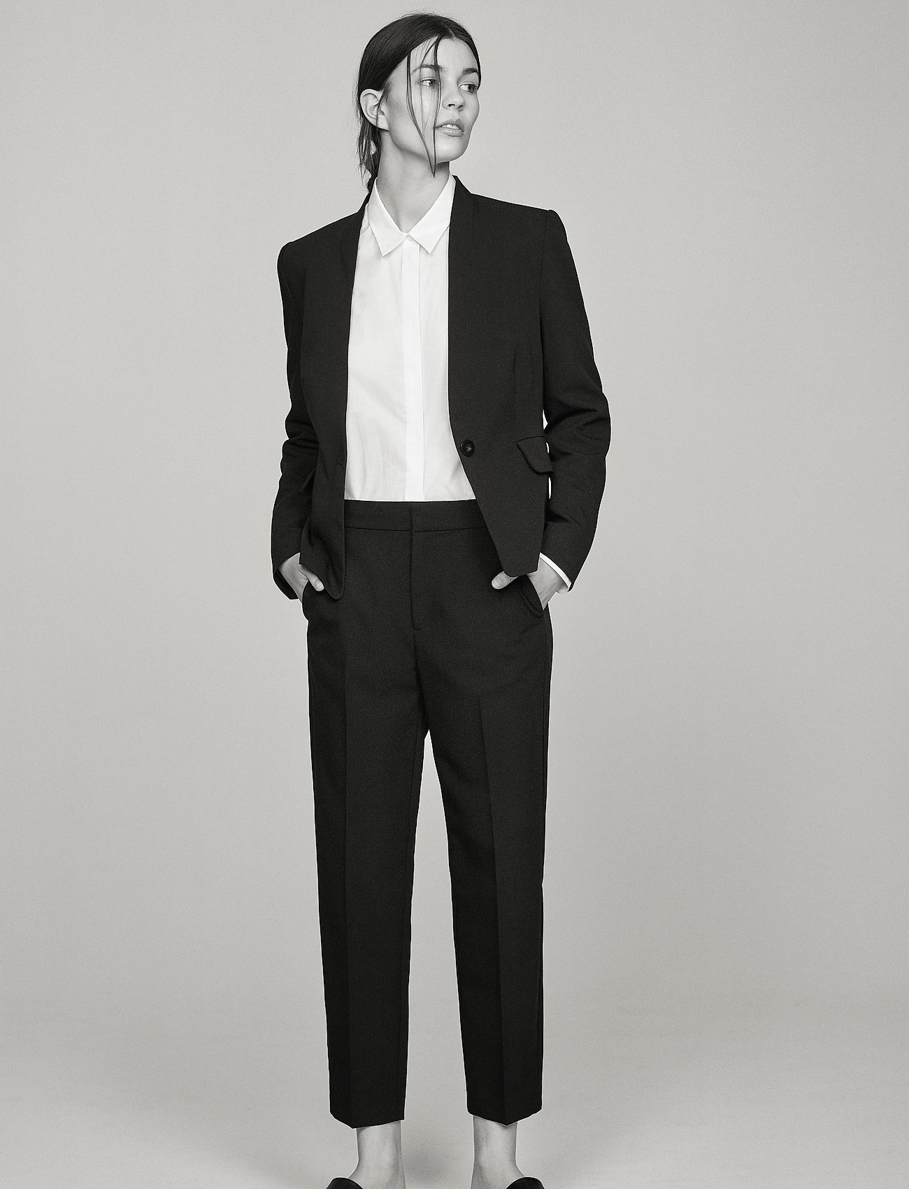 InWear Kinsa, 40, Trousers, Schwarz - Slim Fit Frauen