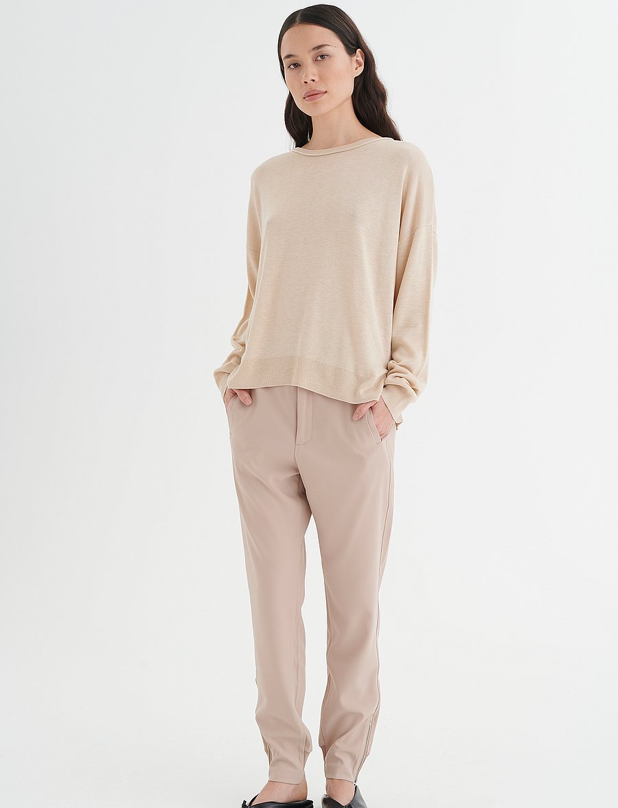 InWear - Nica L Pants - slim-fit hosen - cafe au lait - 3