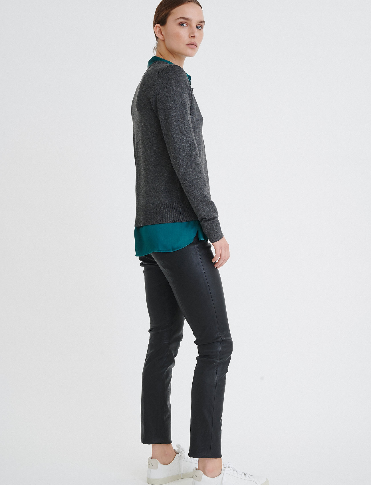 InWear - Rita Cardigan - cardigans - dark grey melange - 3