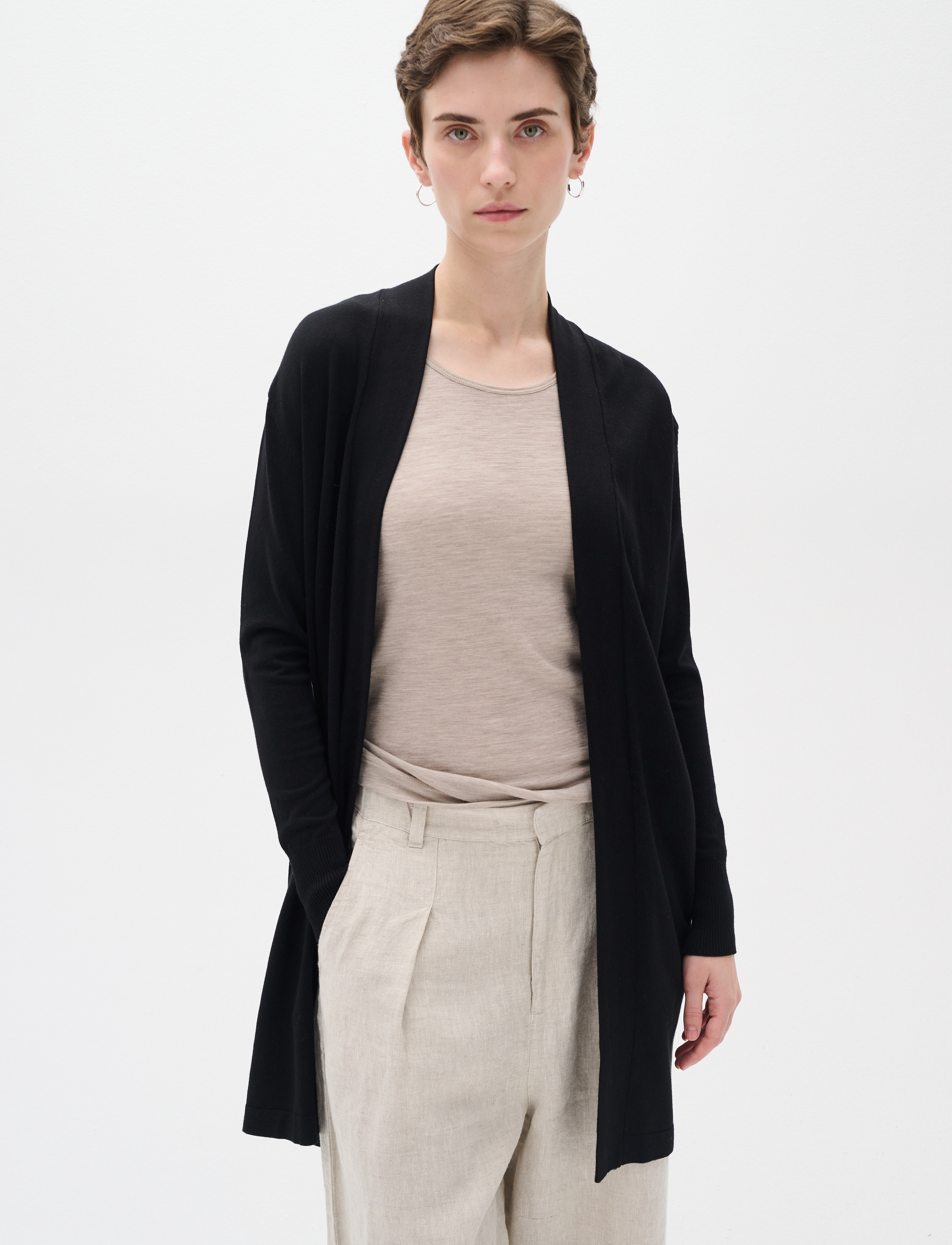 InWear Renee Cardigan, M, Knitwear, Schwarz - Cardigans, Frauen