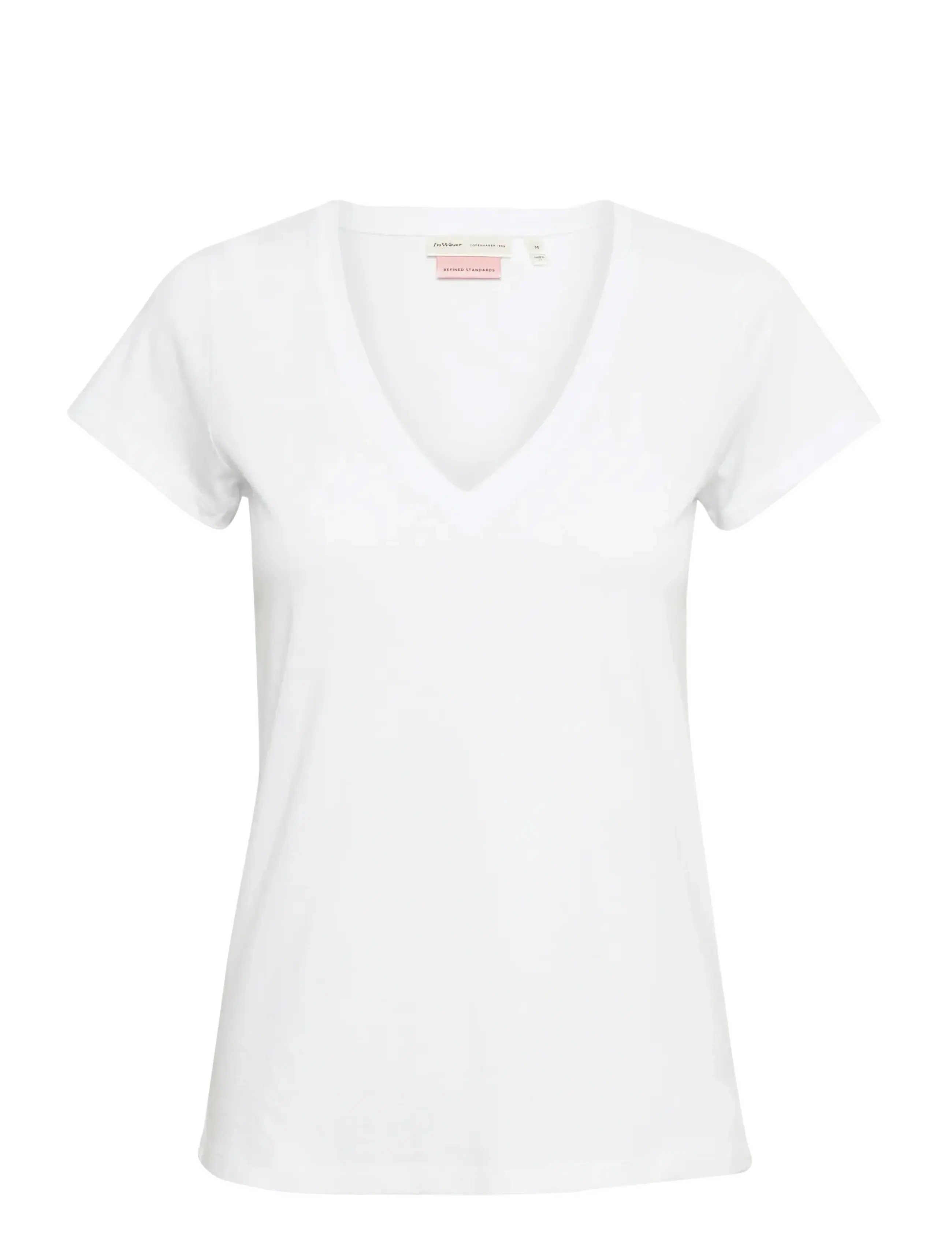 InWear Rena V Tshirt KNTG - Tøj - PURE WHITE / white