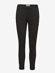 InWear - Venche N Slim Pant - bukser med smalle ben - dark grey melange - 0