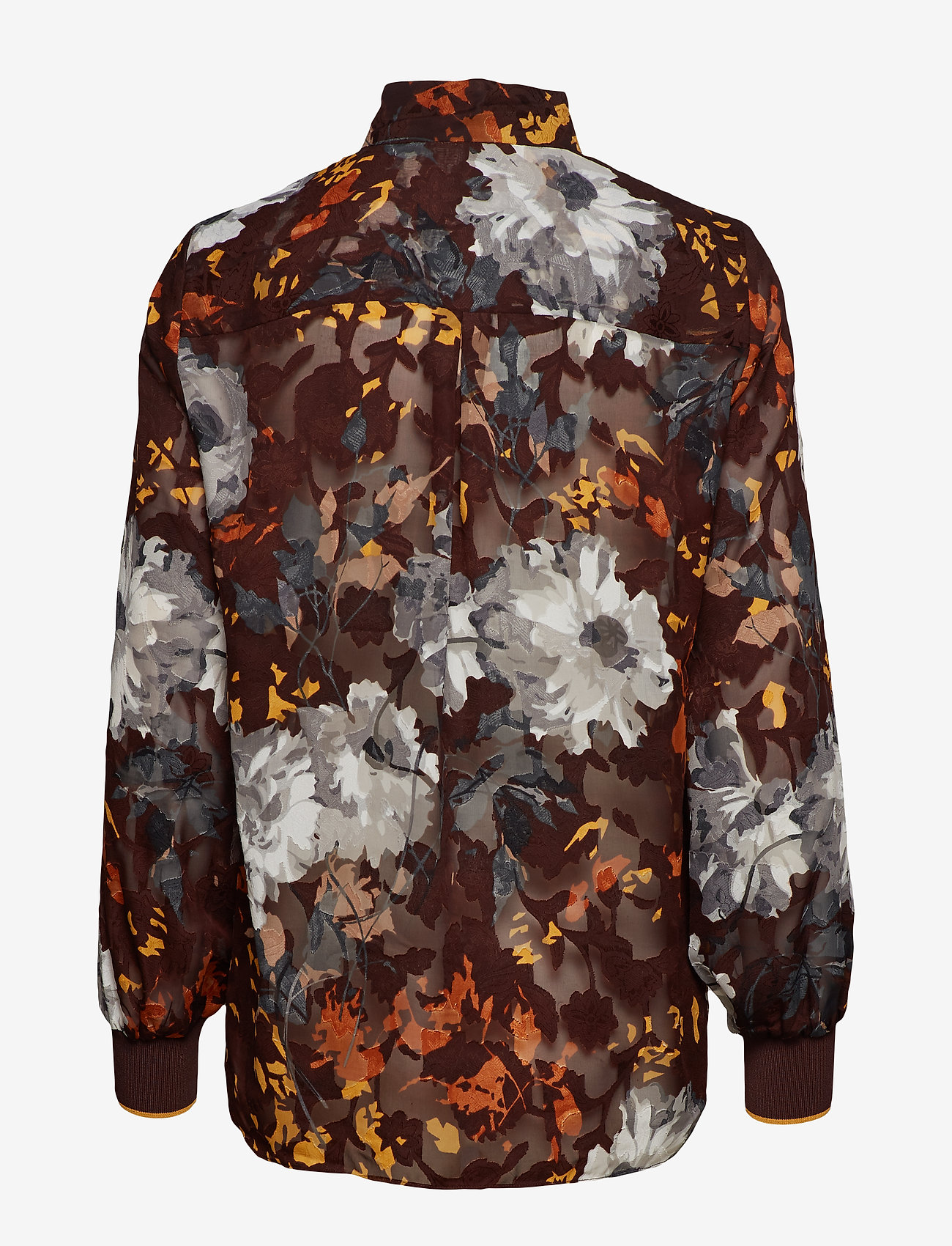 InWear - Villa Shirt - bitter chocolate peonies - 1