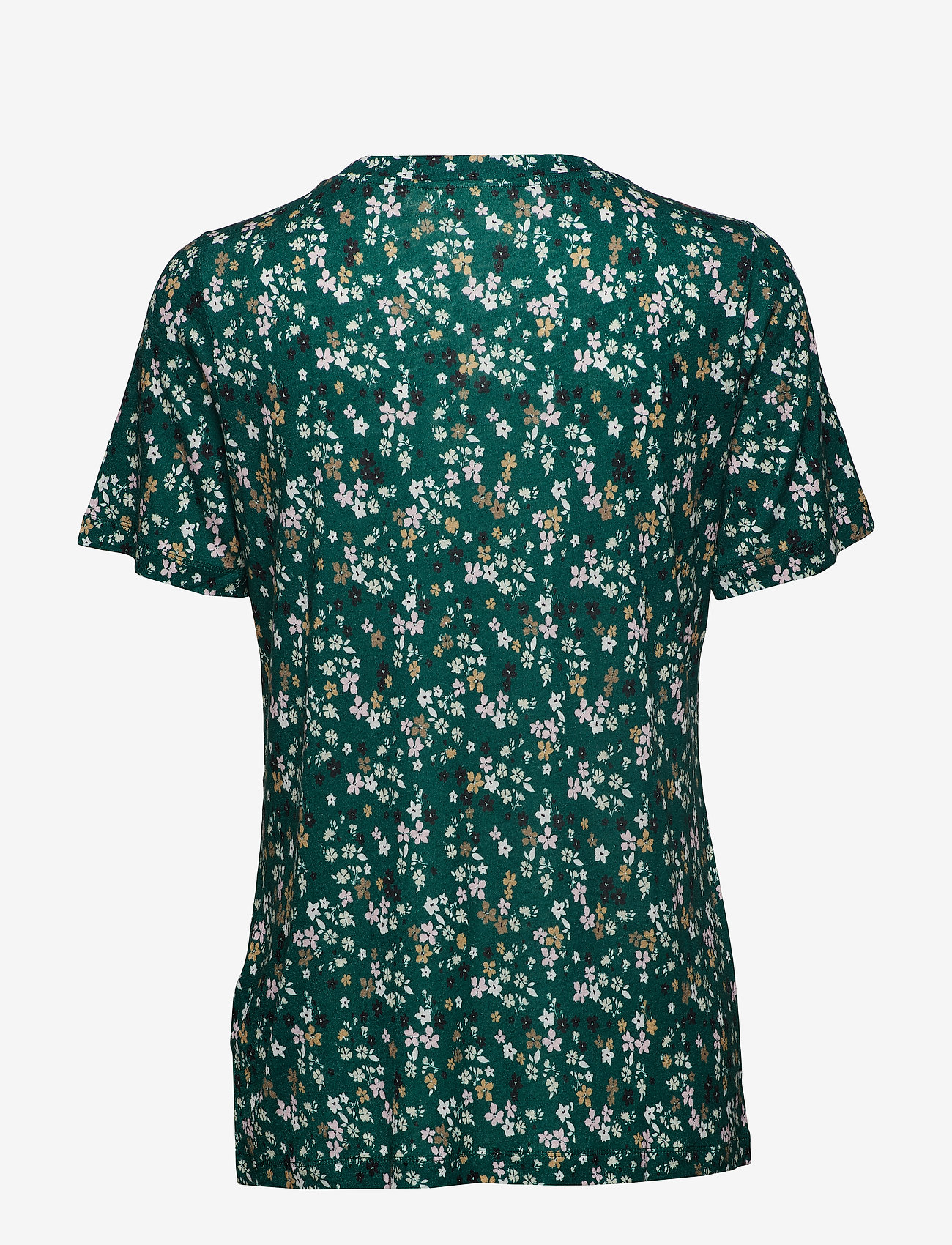 InWear - Rosita T-shirt - warm green ditsy flowers - 1