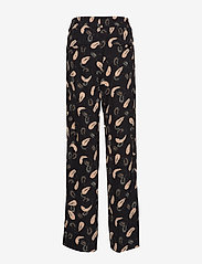 InWear - Acadia Pant - bukser med brede ben - black abstract paisley - 1