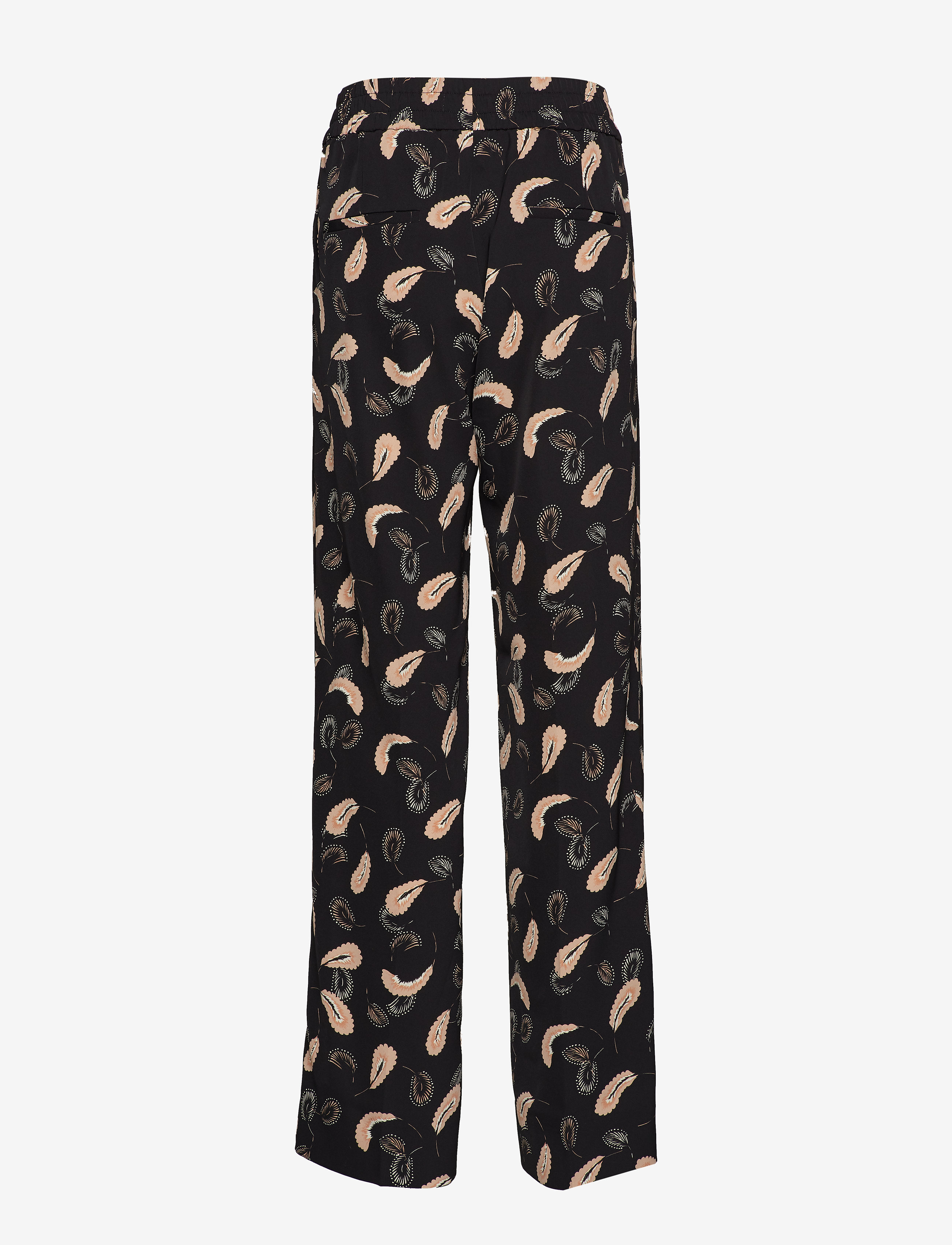 InWear - Acadia Pant - hosen mit weitem bein - black abstract paisley - 1