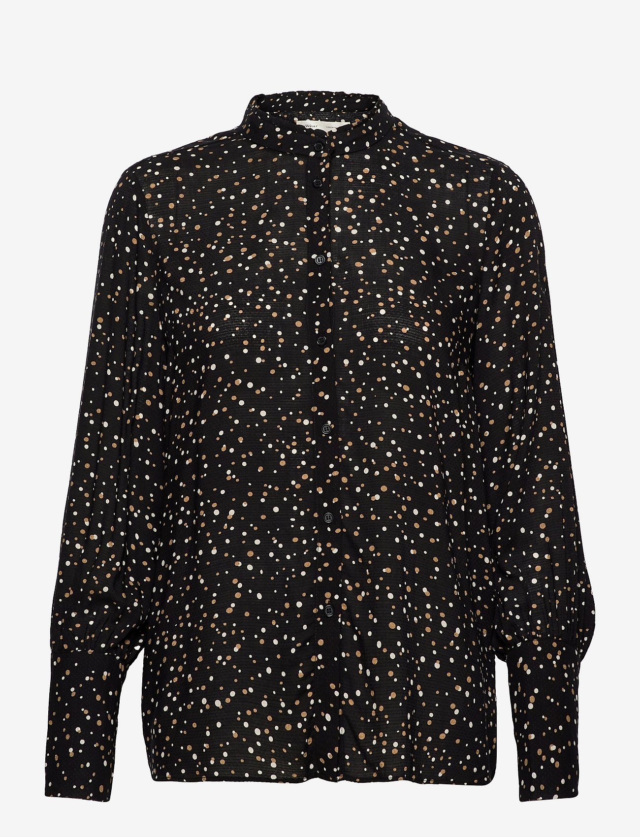 InWear - Nila Shirt - black small dots - 0