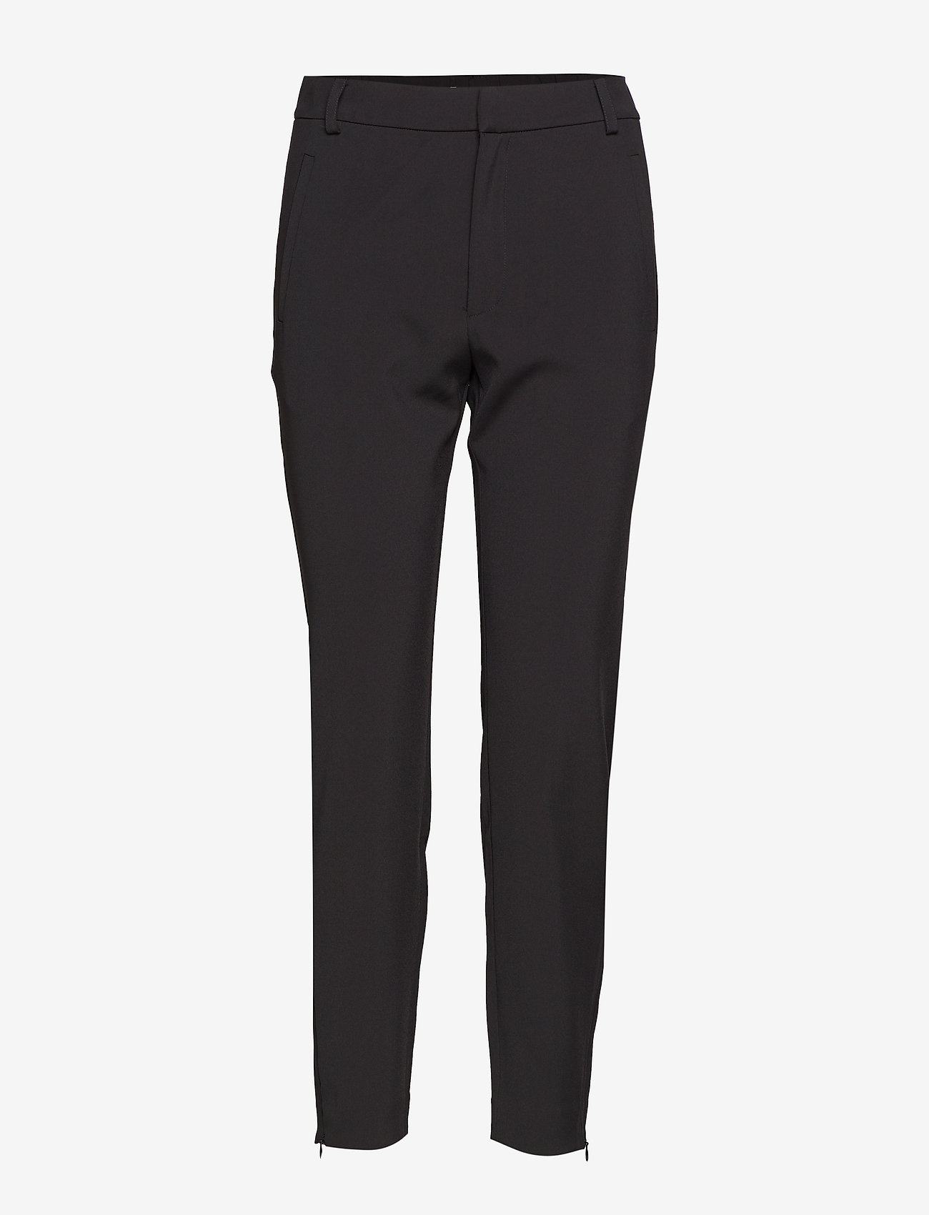 InWear - Nica No Rib Pant - slim fit spodnie - black - 0