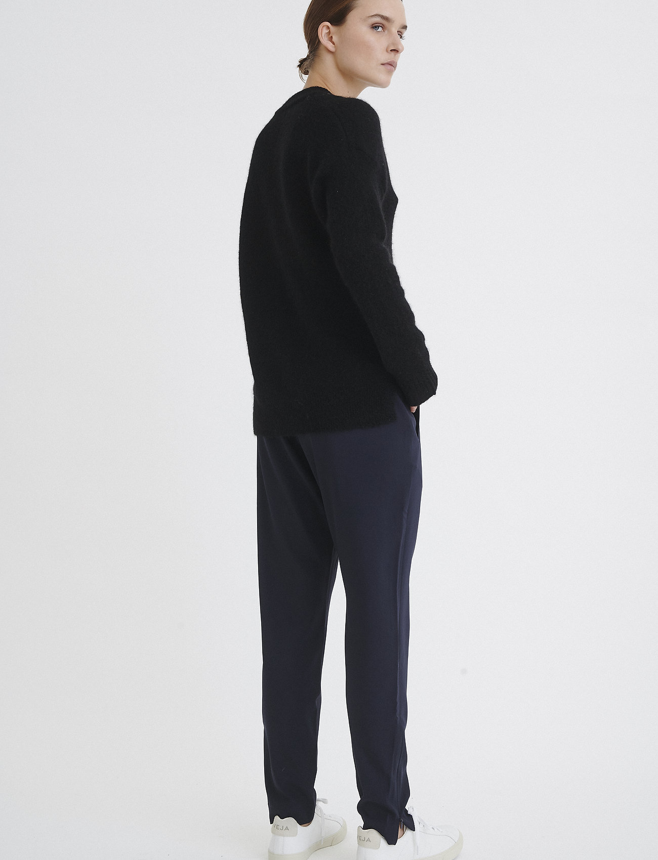 InWear - Nica No Rib Pant - slim fit bukser - marine blue - 4