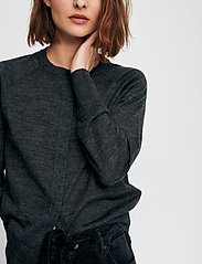InWear - Nora Cardigan - susegamieji megztiniai - dark grey melange - 4