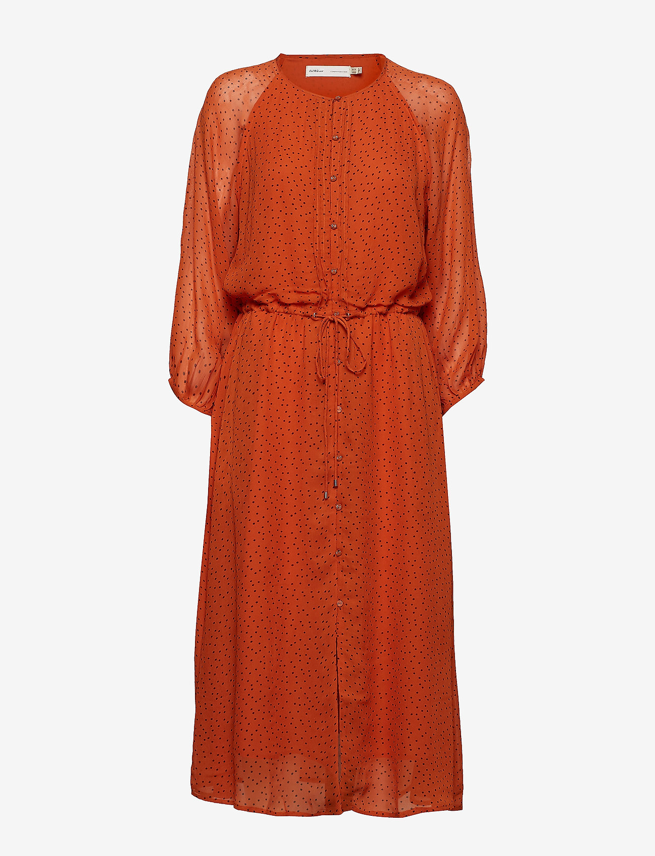 InWear - Saga Long Dress - gold flame dot - 0