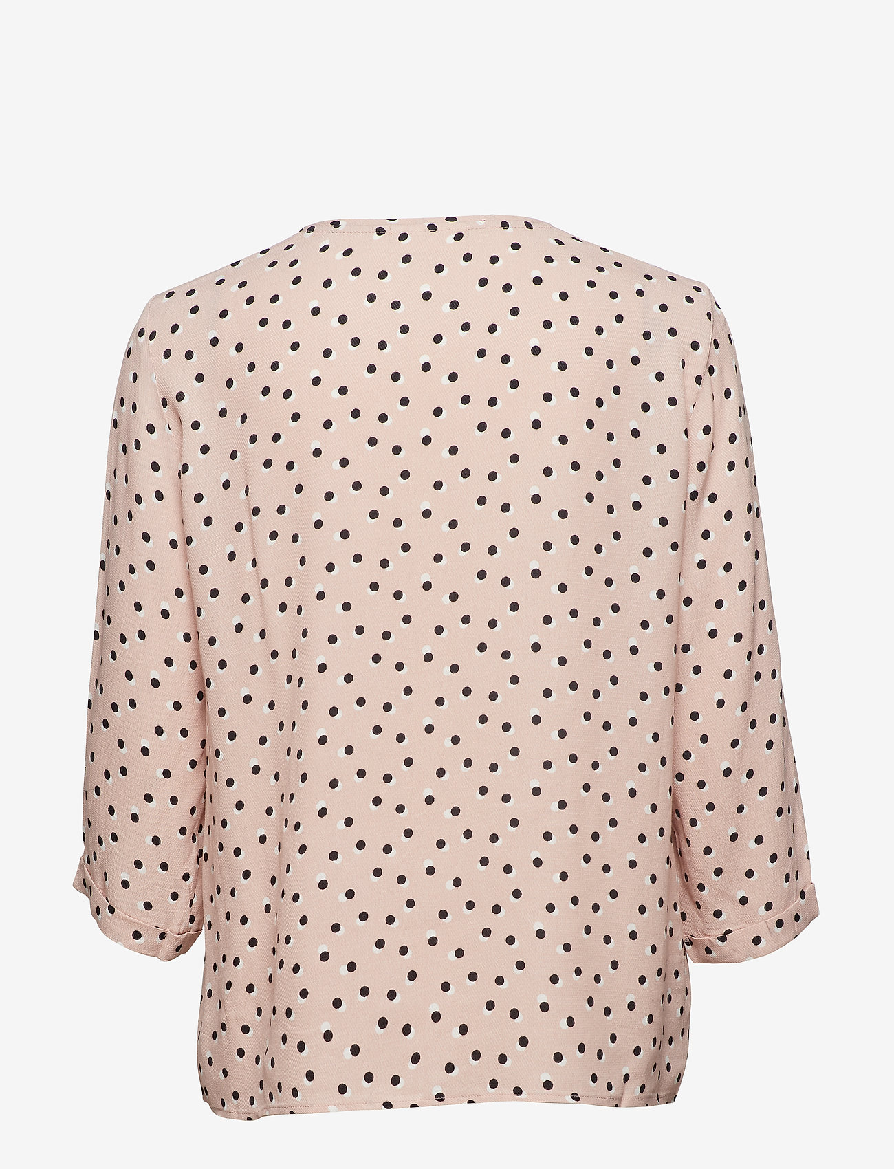 InWear - Blake V-neck Top - langærmede bluser - rose dust double dot - 1