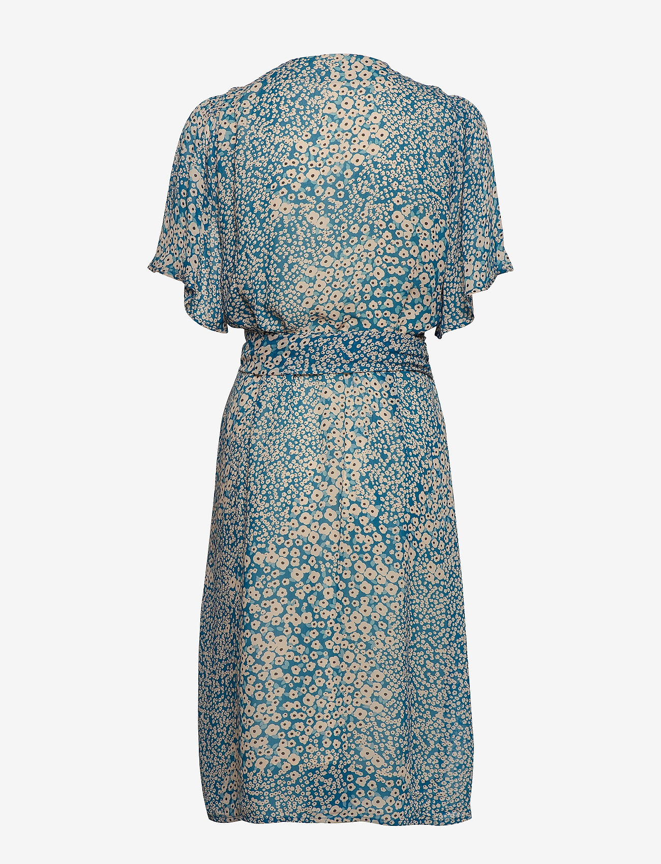InWear - TallyIW Dress - petrol blue diagonal flower - 1